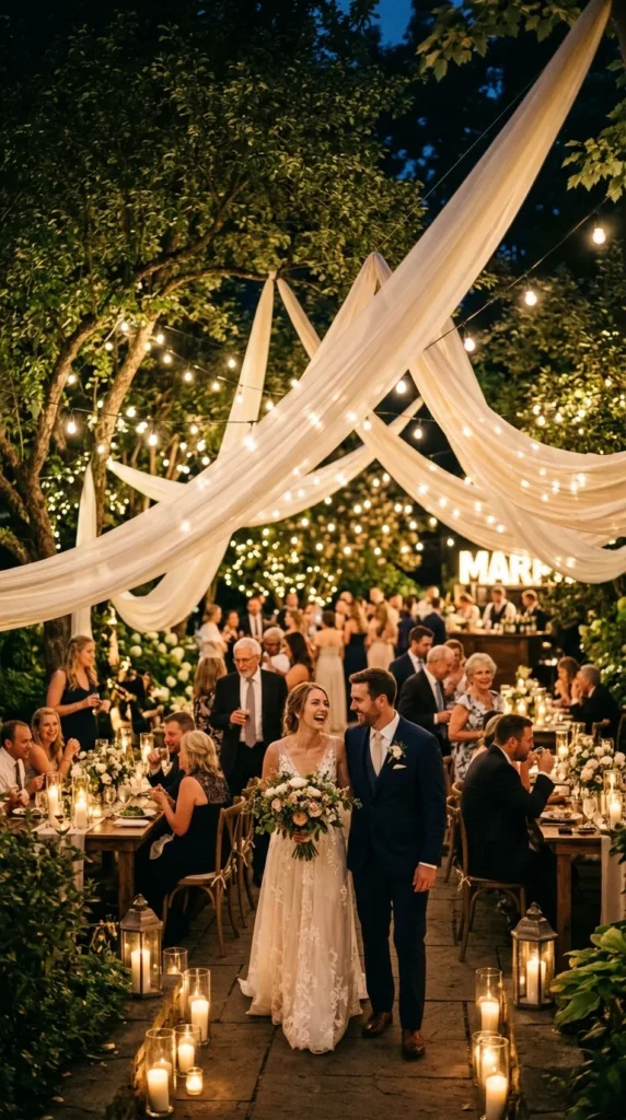 Use Sheer Draping That Moves in the Night Air