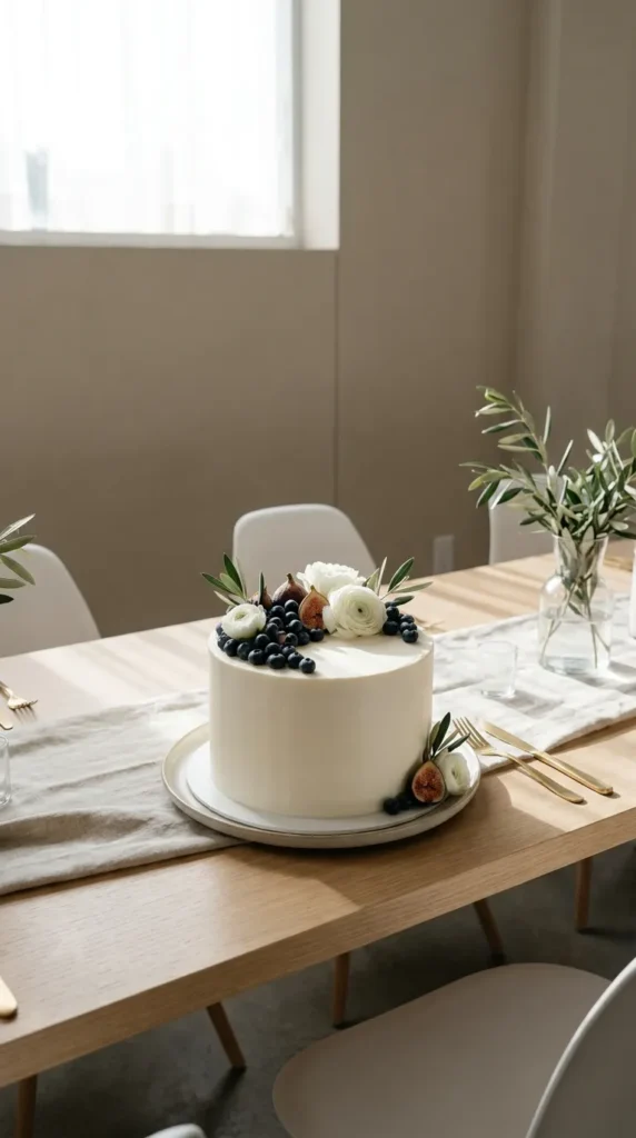Opt for a Minimalist Wedding Cake
