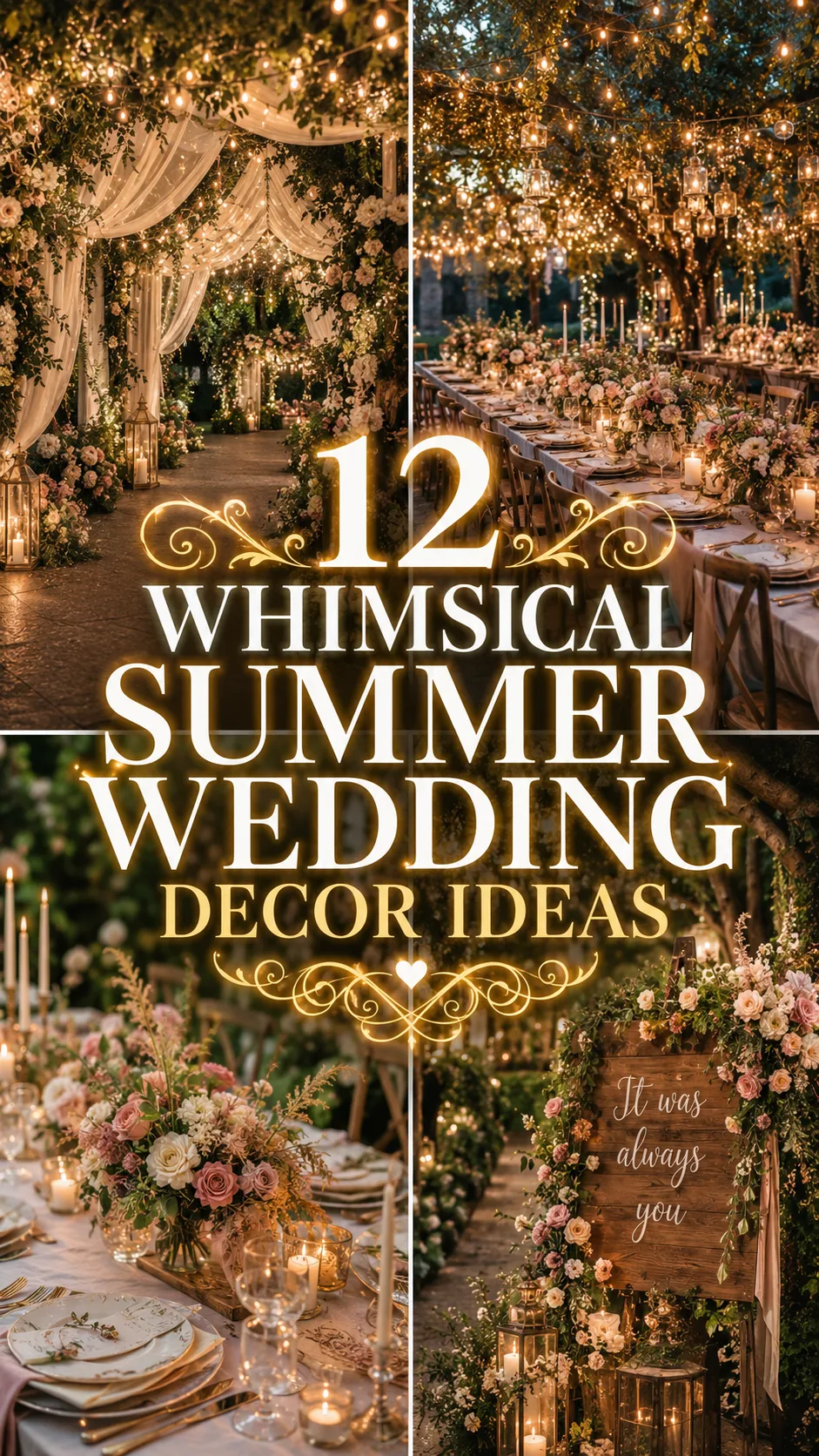 Whimsical Summer Wedding Decor Ideas for a Magical Fairytale Celebration
