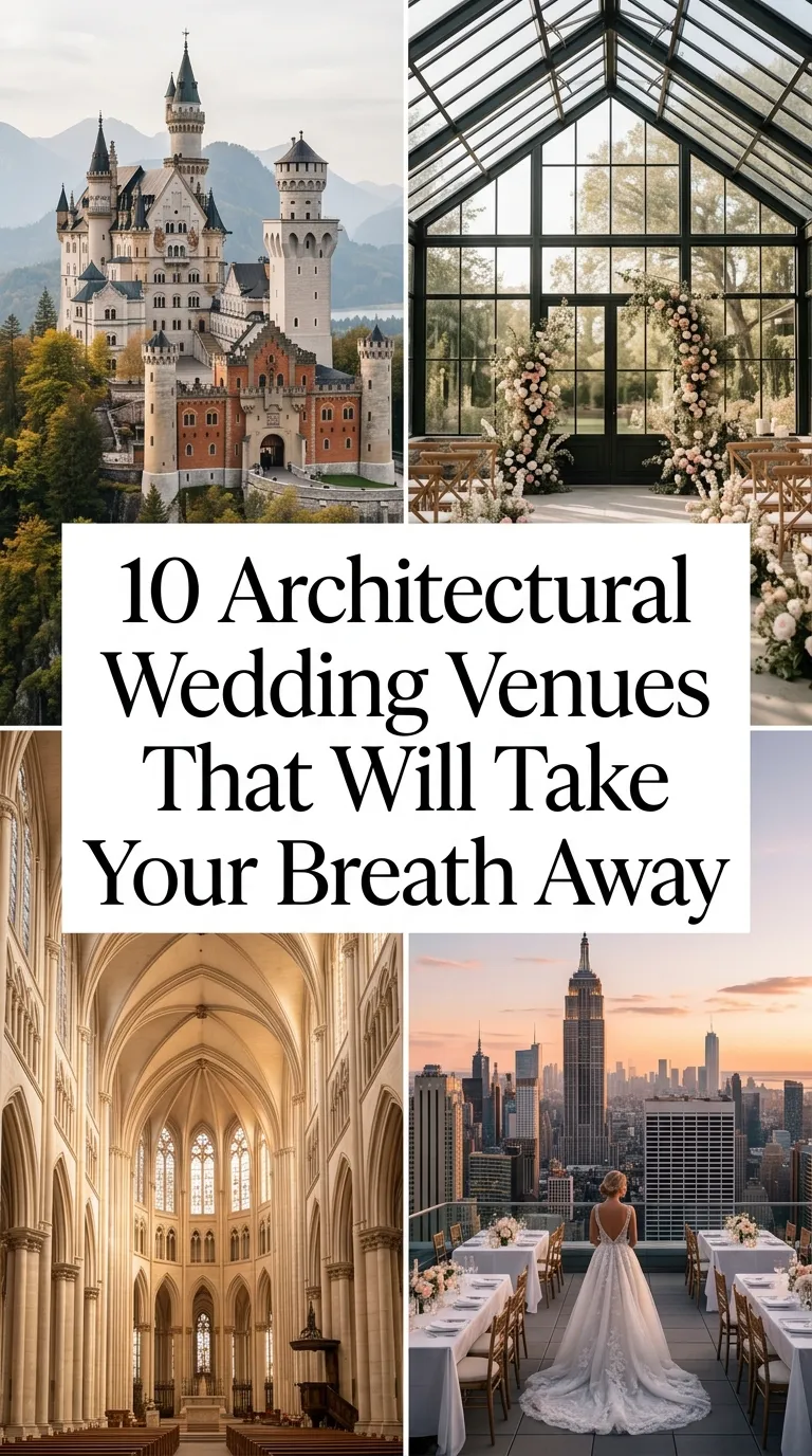 10 Architectural Wedding Venues That Will Take Your Breath Away