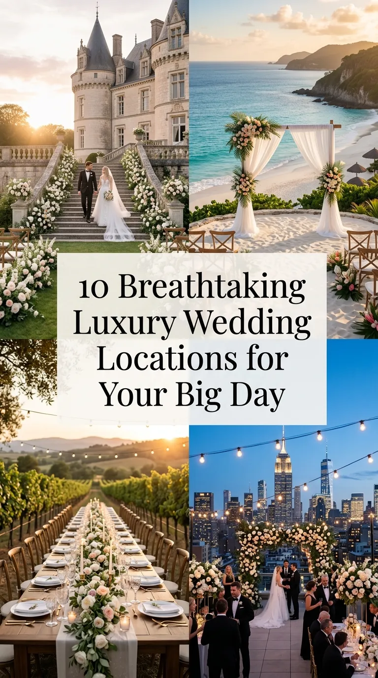 10 Breathtaking Luxury Wedding Locations for Your Big Day