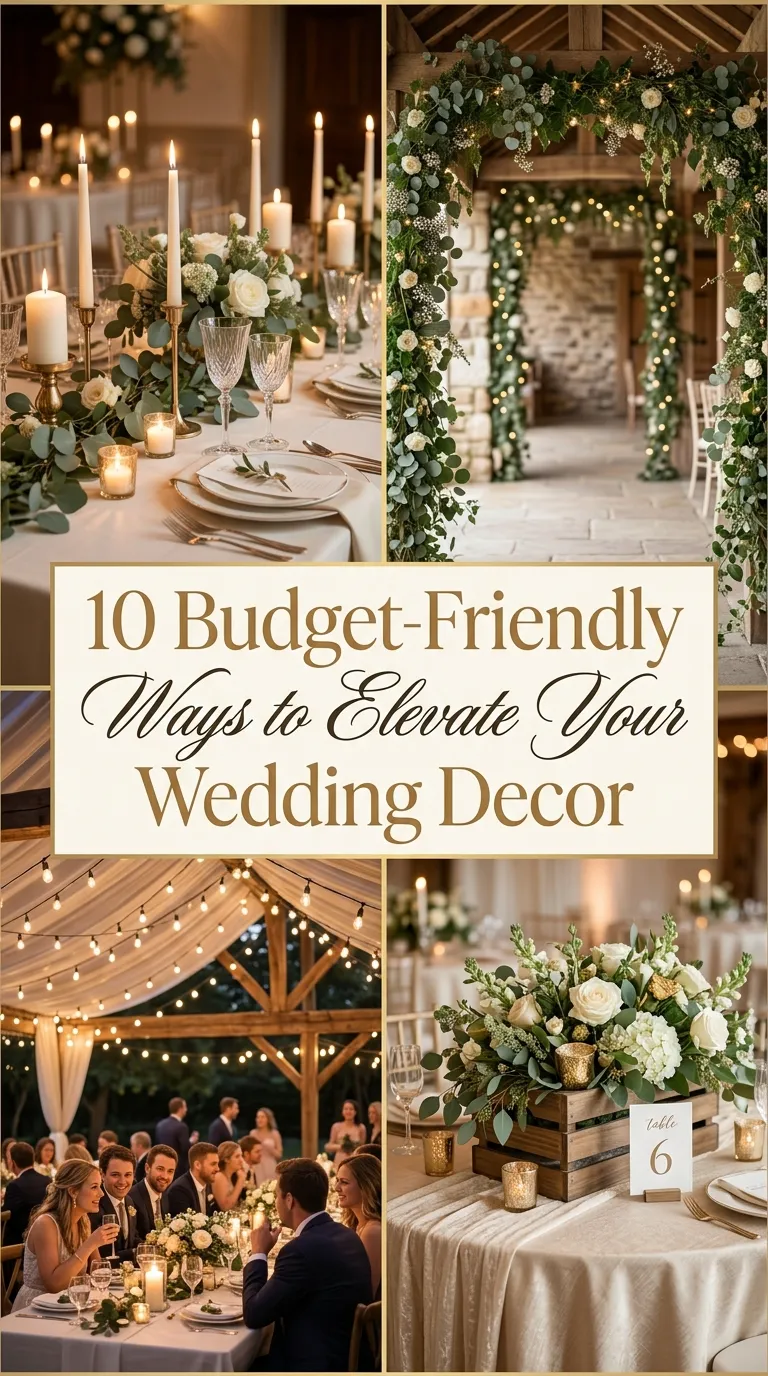 10 Budget-Friendly Ways to Elevate Your Wedding Decor Ideas