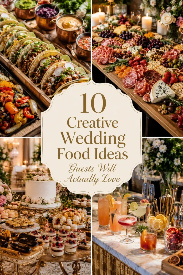 10 Creative Wedding Food Ideas Guests Will Actually Love