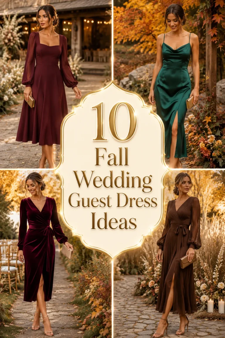 10 Fall Wedding Guest Dress Ideas