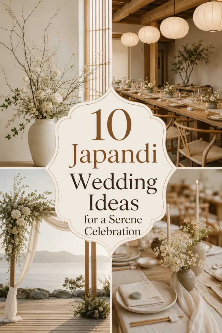 10 Japandi Wedding Ideas for a Serene Celebration