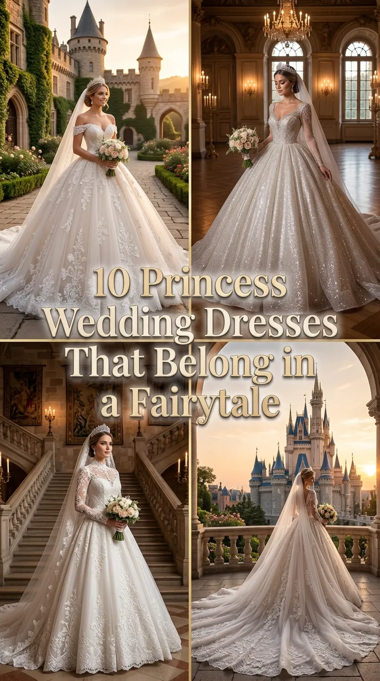 10 Princess Wedding Dresses That Belong in a Fairytale