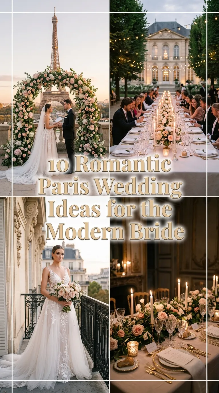 10 Romantic Paris Wedding Ideas for the Modern Bride