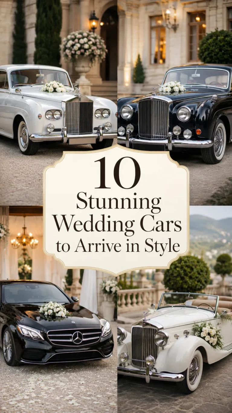 10 Stunning Wedding Cars to Arrive in Style Ideas