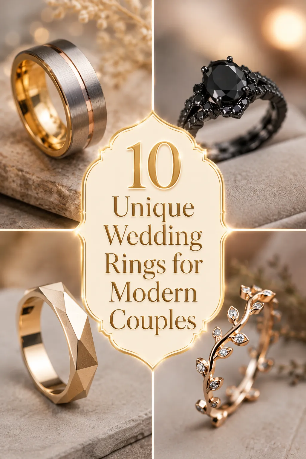 10 Unique Wedding Rings for Modern Couples