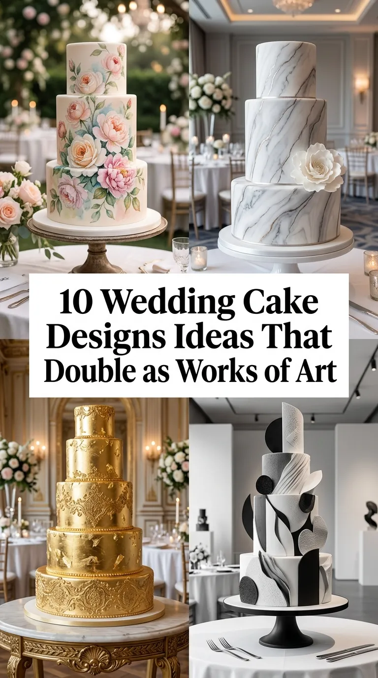 10 Wedding Cake Designs Ideas That Double as Works of Art