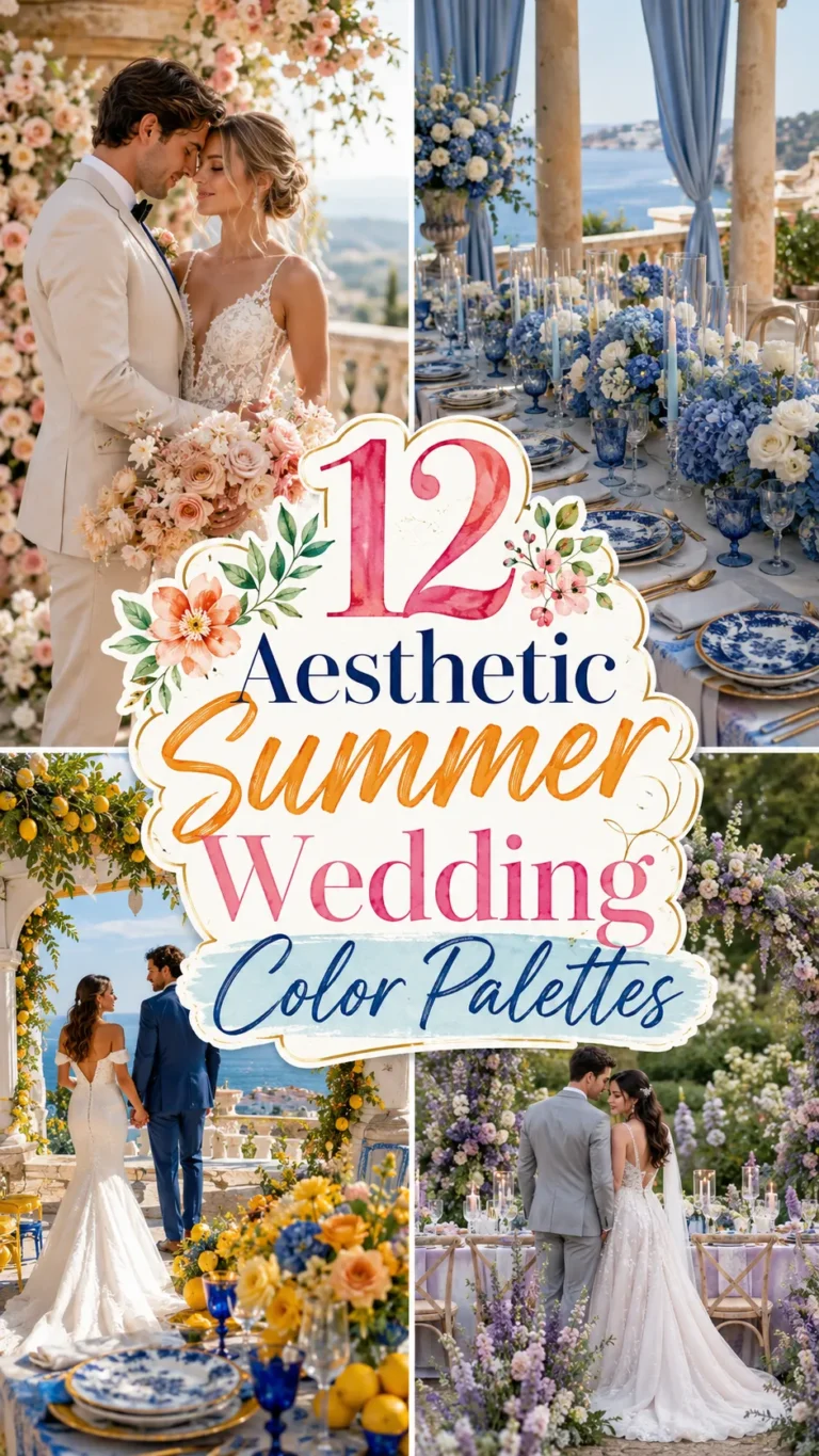 esthetic Summer Wedding Color Palettes