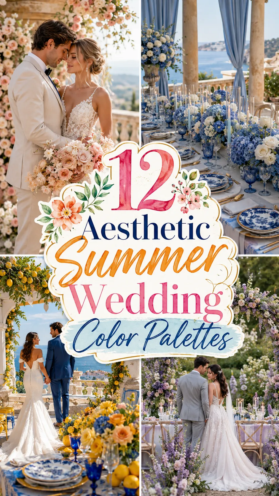esthetic Summer Wedding Color Palettes