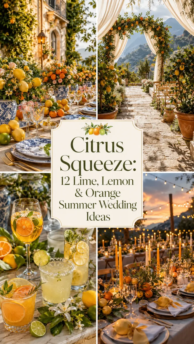 Citrus Squeeze Lime, Lemon & Orange Summer Wedding Ideas