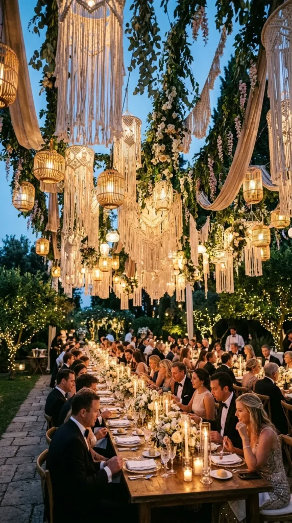 Create Floating Macramé Ceiling Installations