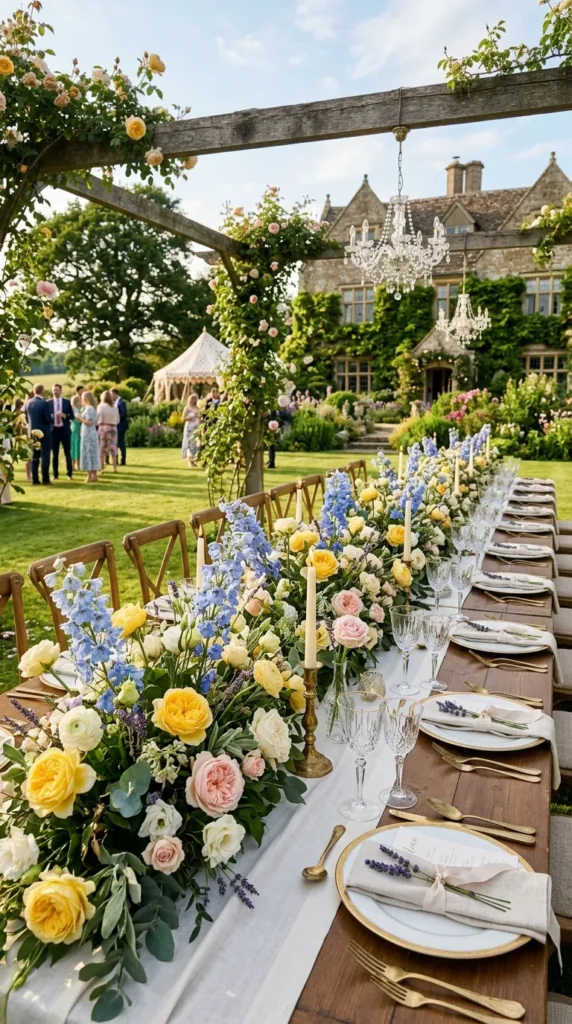 Create Long Tables That Look Like Summer Garden Parties