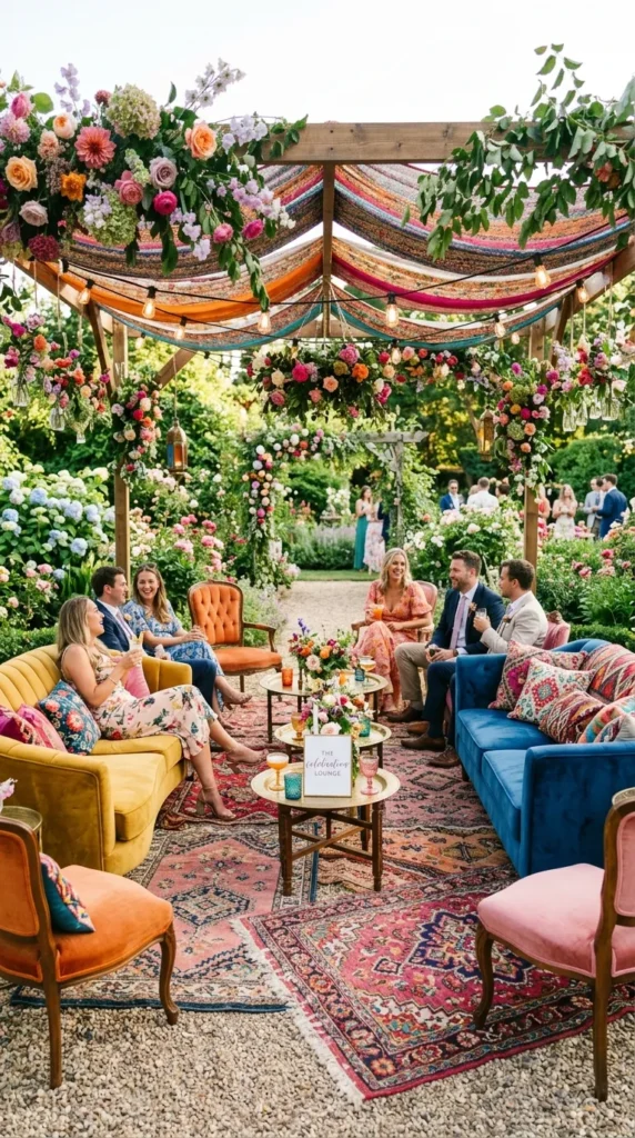 Create a Brightly Colored Lounge Area