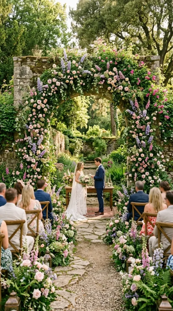 Create a Ceremony Arch That Looks Naturally Overgrown