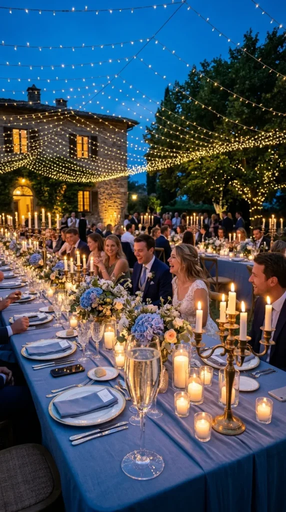 Create a Dreamy Candlelit Blue-Hour Reception