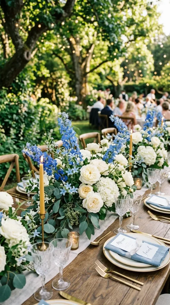 Design Floral Arrangements with Soft Blue Accents
