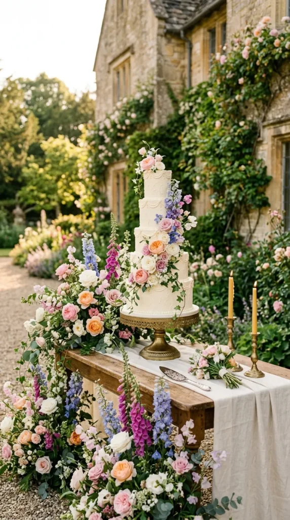 Design a Flower-Filled Cake Table