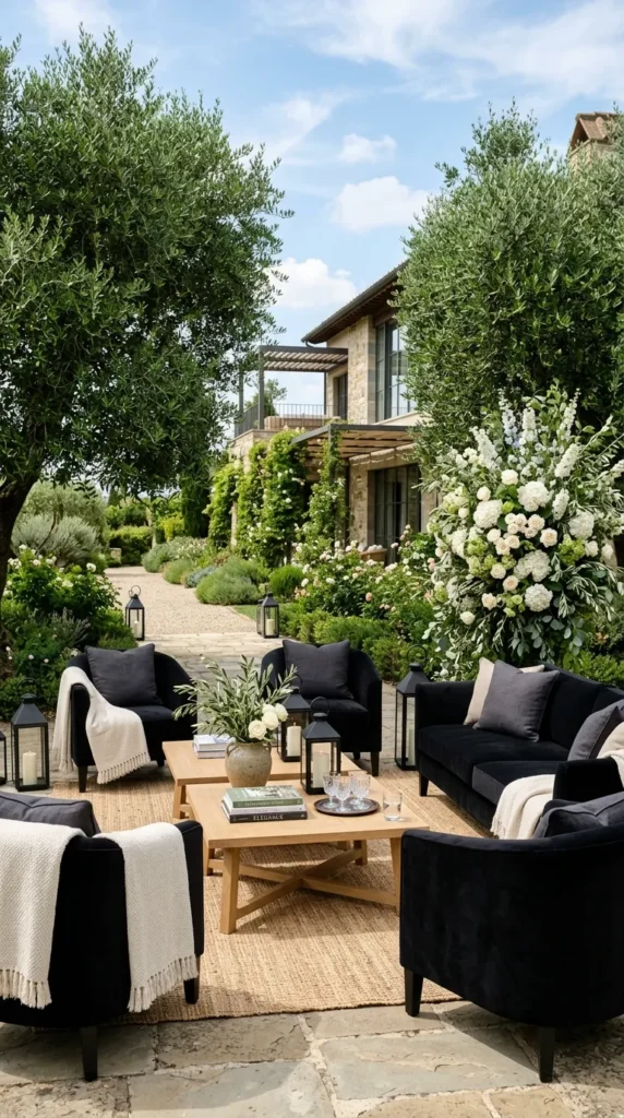 Design a Monochrome Lounge Area