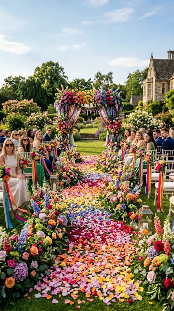Design a Multi-Colored Ceremony Aisle