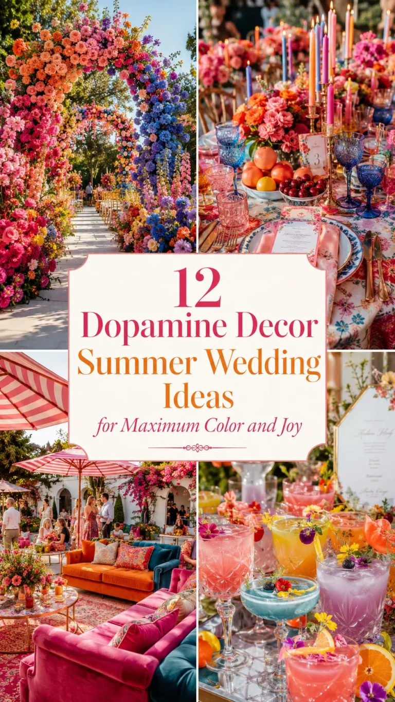 Dopamine Decor Summer Wedding Ideas