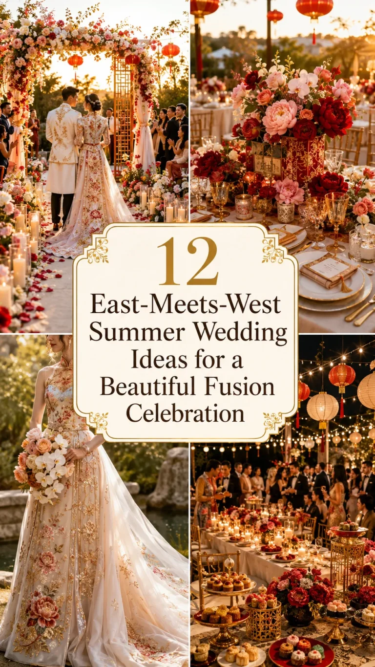 East-Meets-West Summer Wedding Ideas