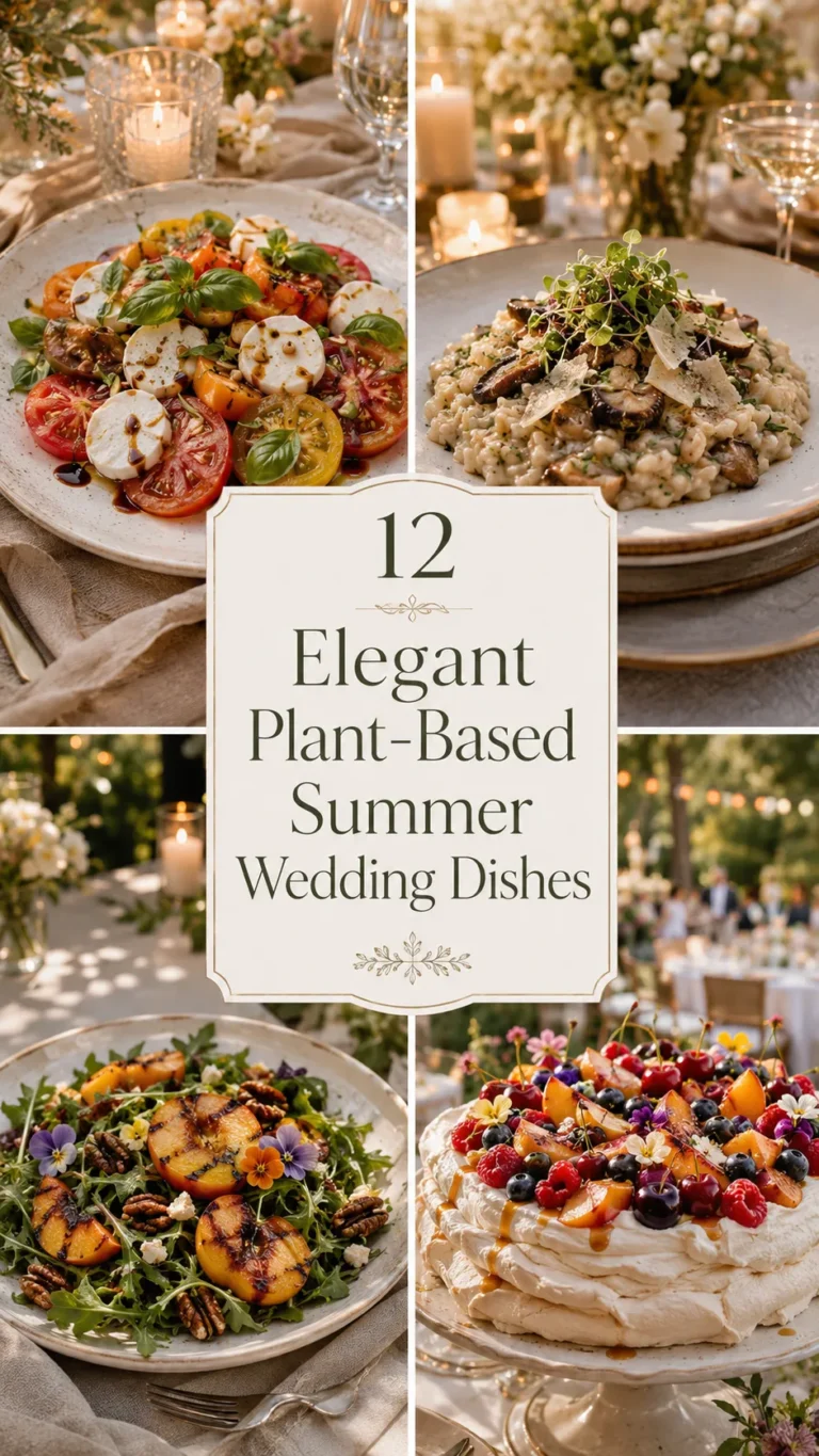 Elegant Plant-Based Summer Wedding Dishes