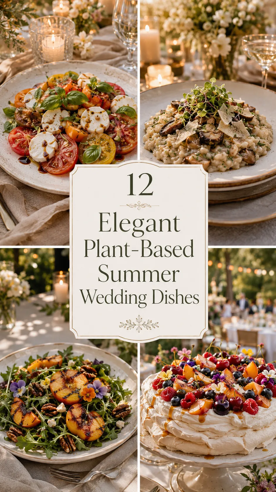 Elegant Plant-Based Summer Wedding Dishes