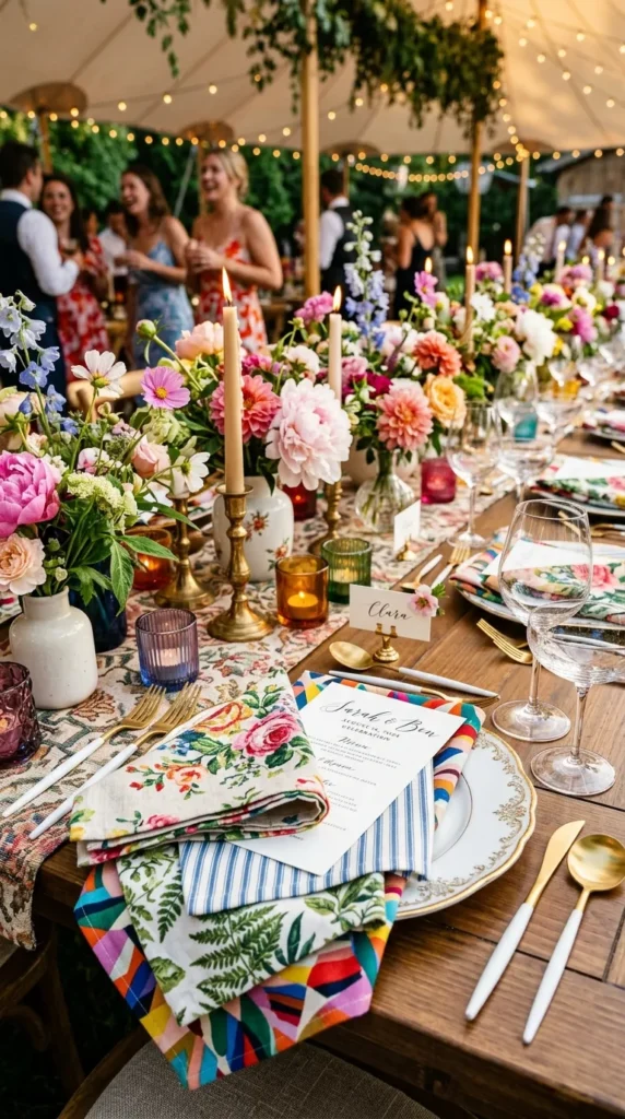 Embrace Colorful Patterned Napkins