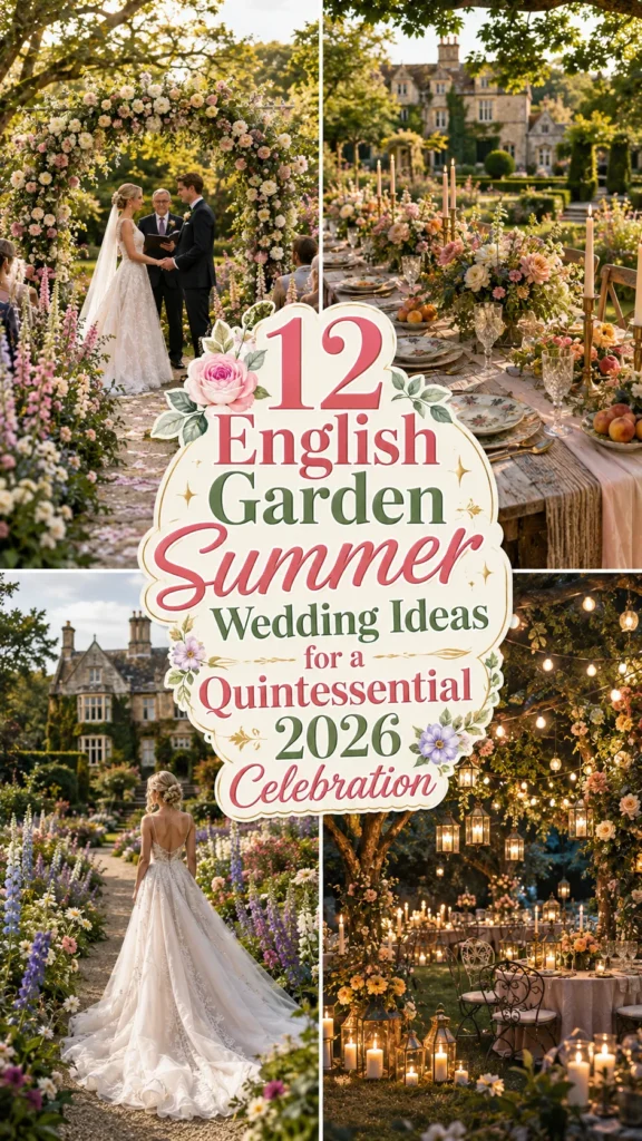 English Garden Summer Wedding Ideas for a Quintessential 2026 Celebration