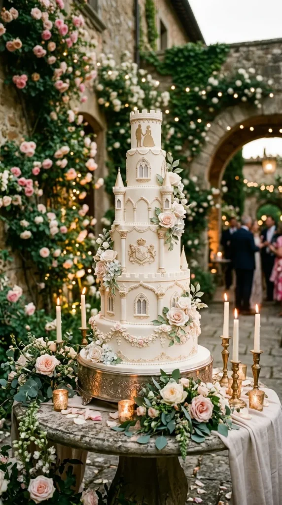 Fairytale Castle-Inspired Cake Details