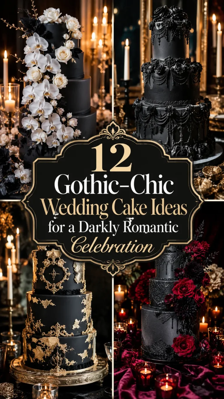Gothic-Chic Wedding Cakes for the Boldly Elegant Summer Bride