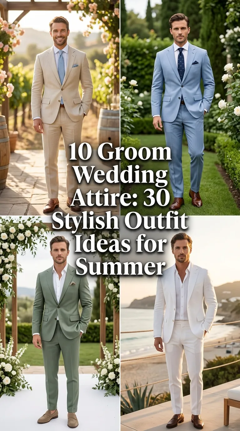 Groom Wedding Attire: 30 Stylish Outfit Ideas for Summer