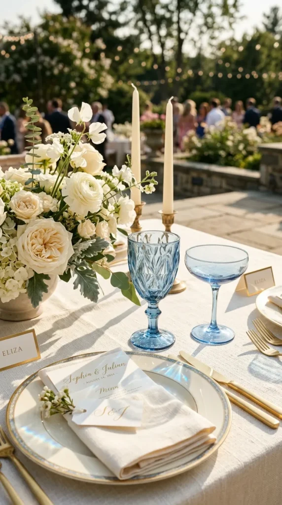 Incorporate Blue Glassware into Your Tablescape