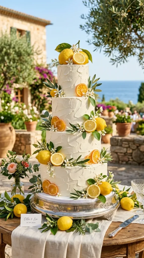 Incorporate Citrus into Your Wedding Cake Design