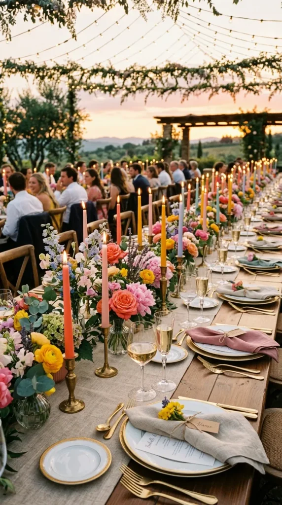Incorporate Colorful Candles Everywhere