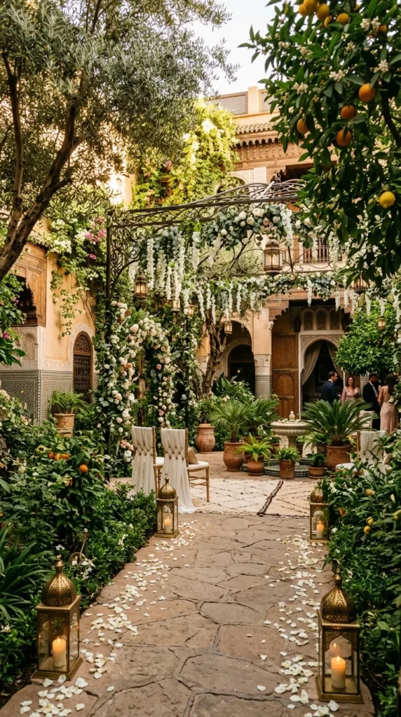 Incorporate Olive Trees and Lush Greenery