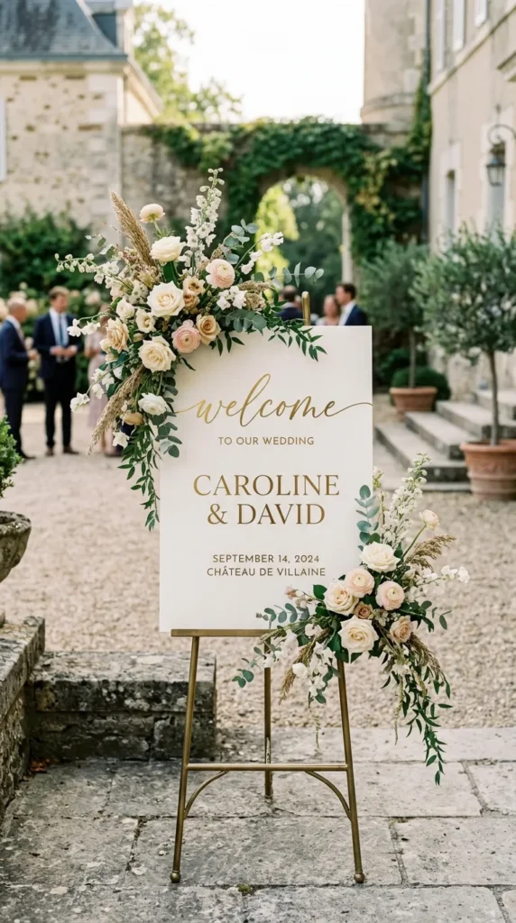 Keep Wedding Signage Minimal and Refined