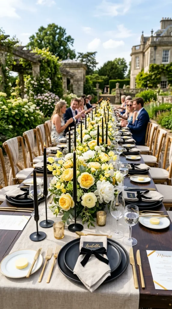 Mix Black with Butter Yellow