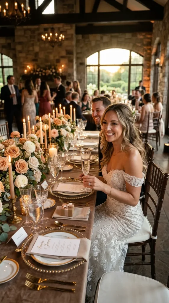 Mocha Mousse, Dusty Peach & Antique Gold