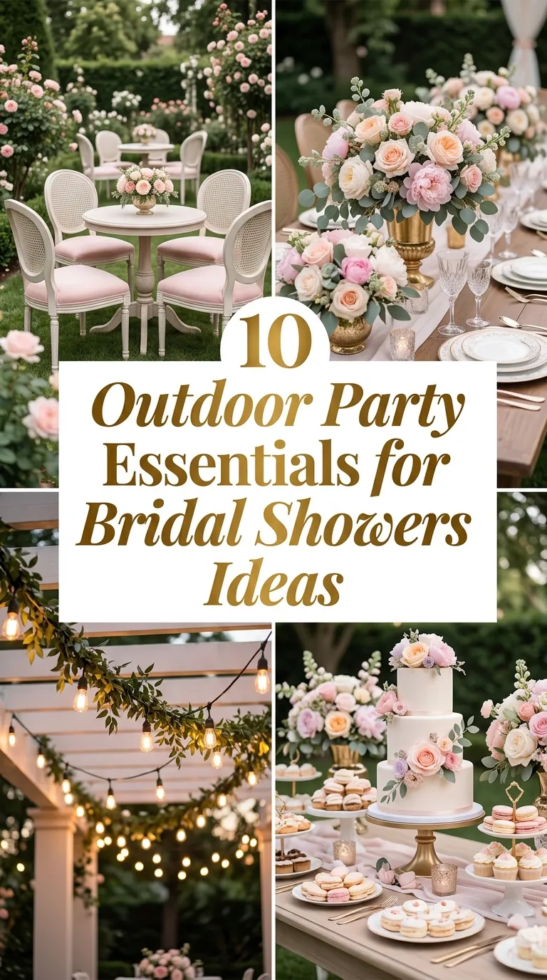 Outdoor Party Essentials for Bridal Showers Ideas