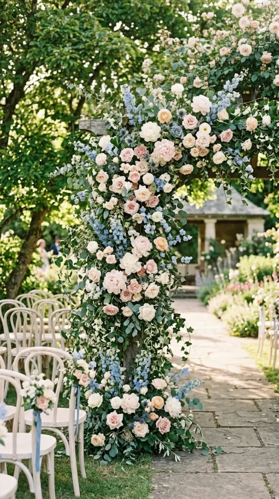 Pair Dusty Blue with Garden-Inspired Florals
