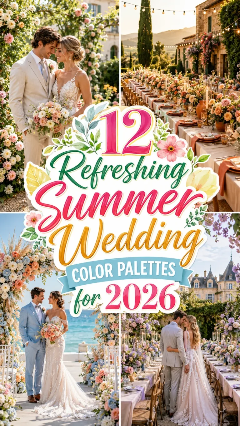 Refreshing Summer Wedding Color Palettes