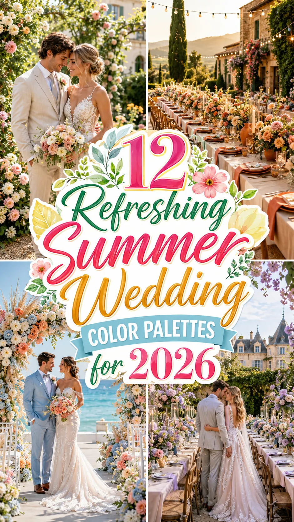 Refreshing Summer Wedding Color Palettes