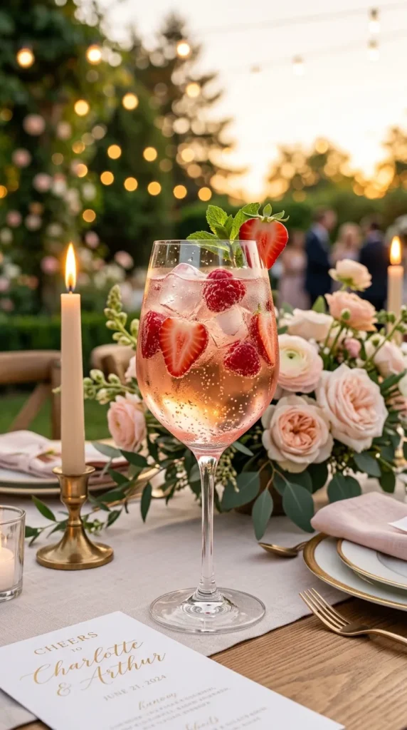 Rosé Spritzer with Berries