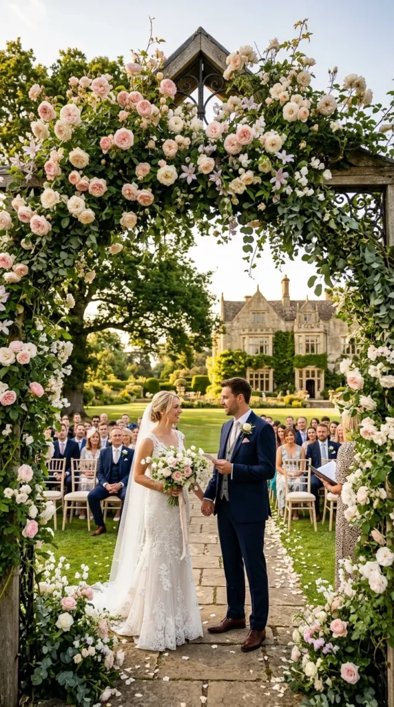 Say Your Vows Beneath a Blooming Rose Arbor