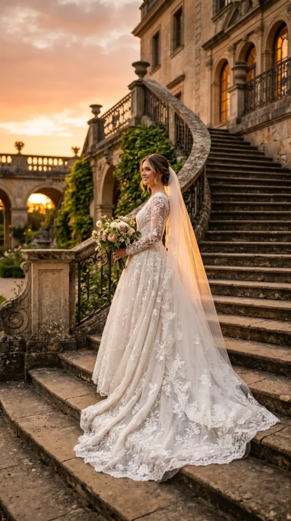 Staircase Portraits at Sunset