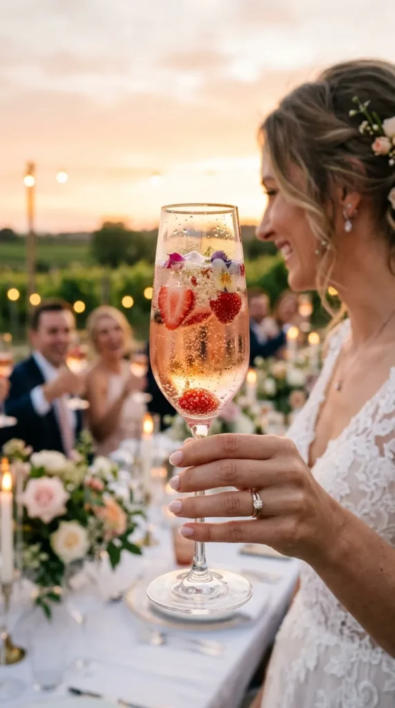 Strawberry Champagne Spritz